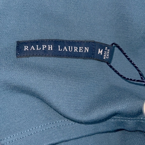 Ralph Lauren Blue Label (Medium NWT} - Blue V-Neck Fit & Flare Dress - Picture 4 of 16
